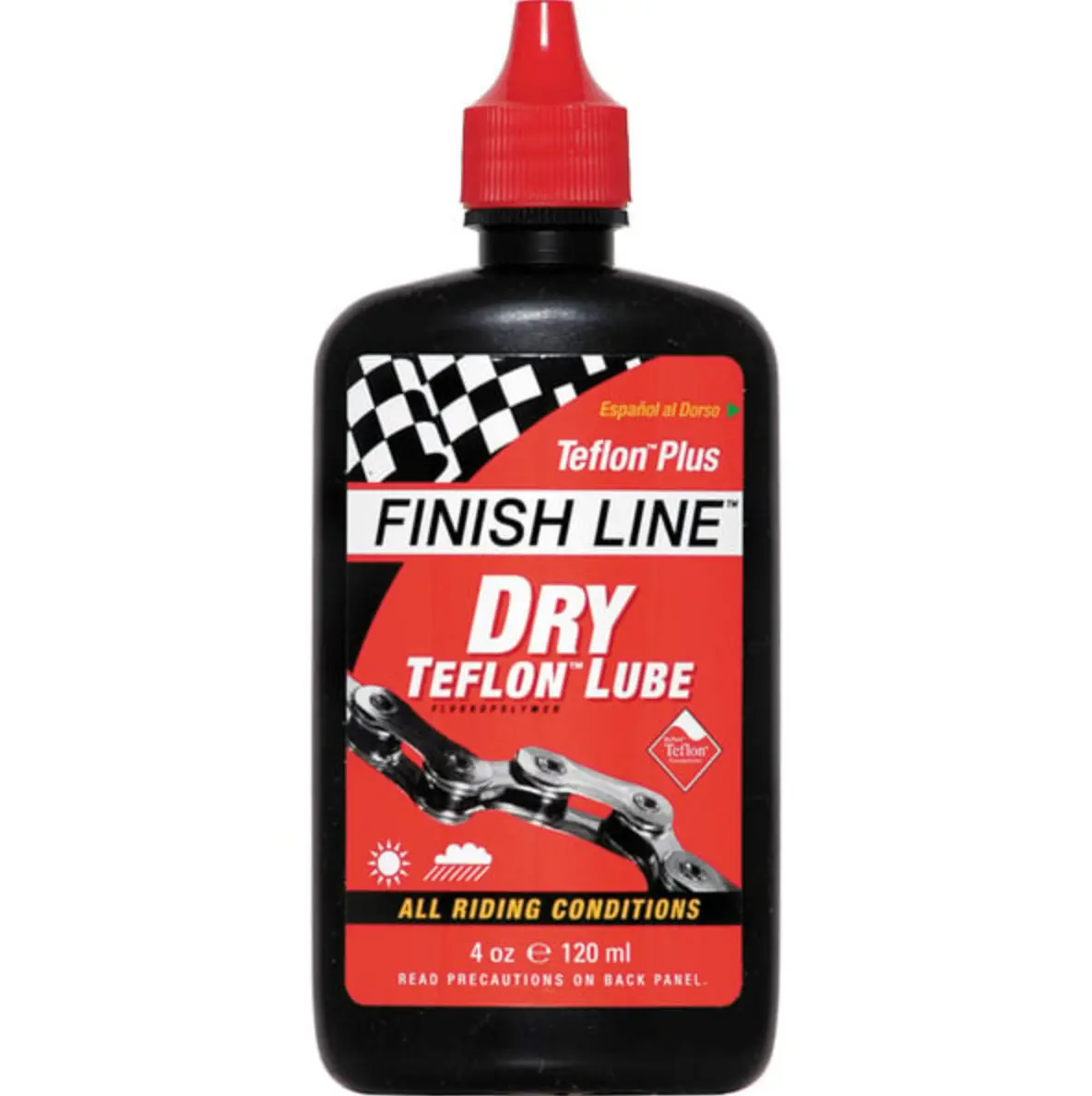 Finish Line Dry Chain Lube (Teflon Plus) - 4 oz / 120 ml