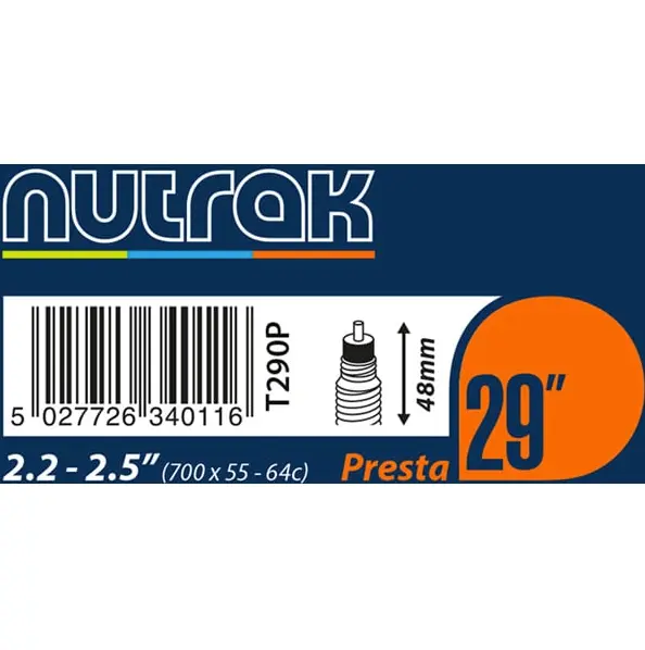 Nutrak 29 X 2.2 - 2.5 inch Presta inner tube